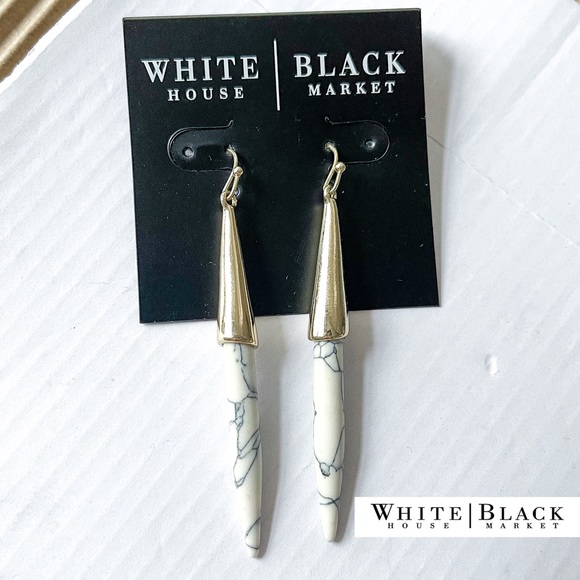 WHITE HOUSE BLACK MARKET Porcupine Spear Dangle Earrings - Picture 1 of 6
